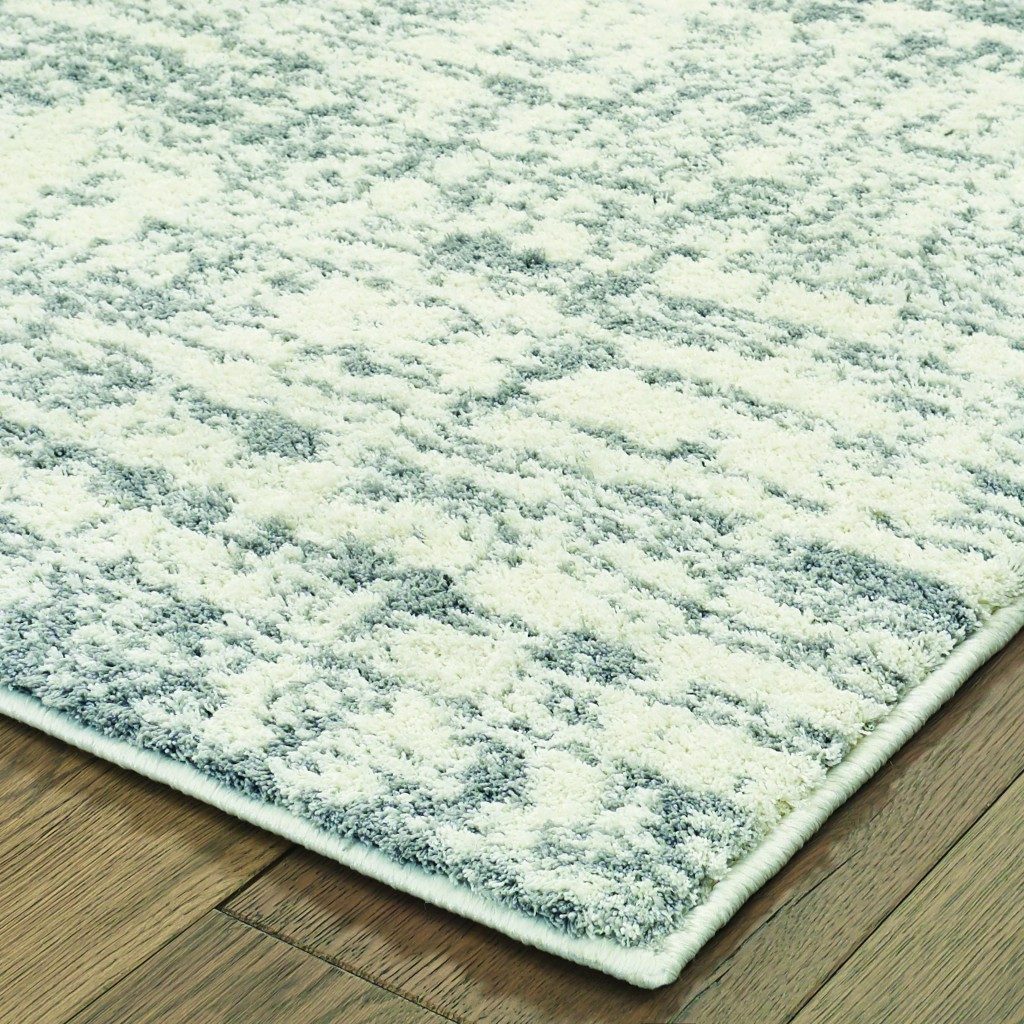 5′ X 8′ Ivory Gray Abstract Strokes Area Rug II