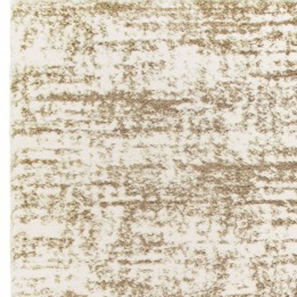 2′ X 8′ Ivory and Gray Abstract Strokes Runner II