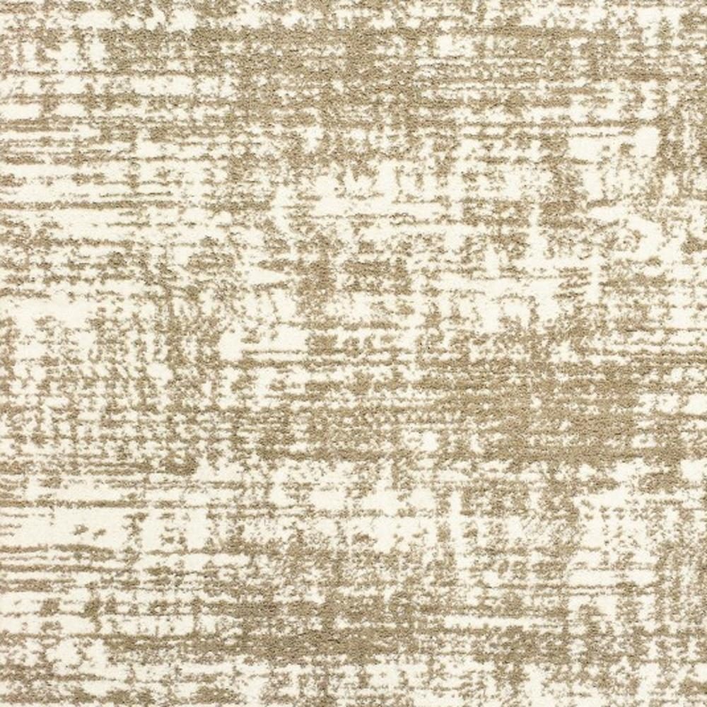 5′ X 8′ Ivory and Gray Abstract Strokes Area Rug
