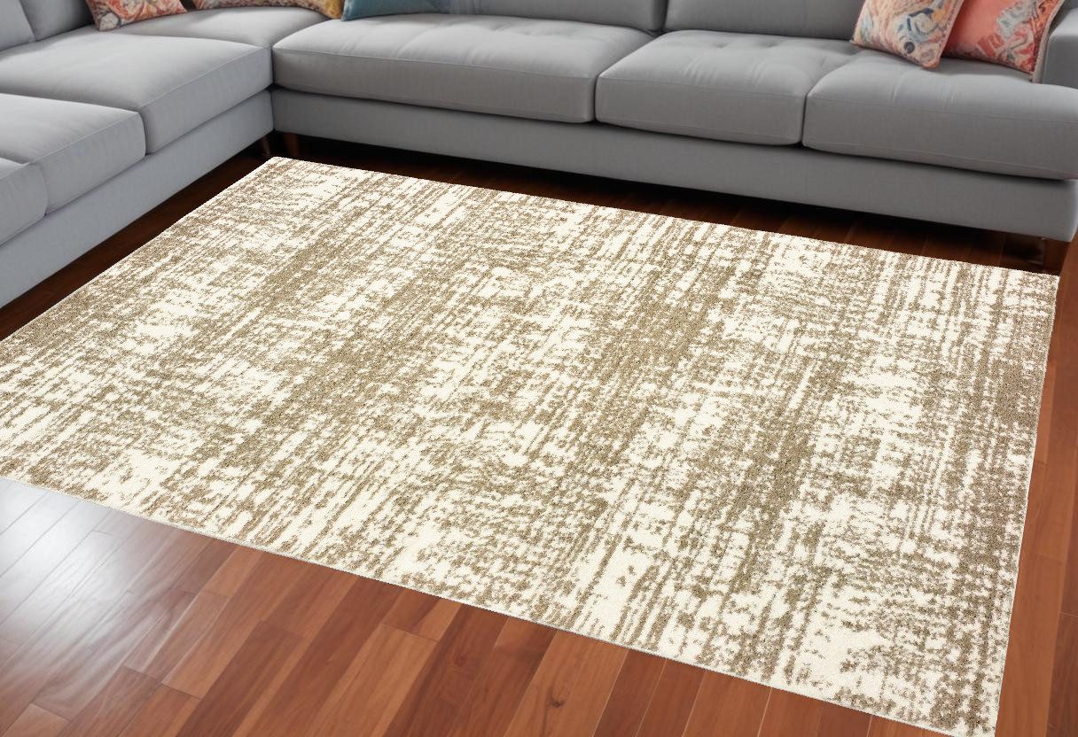 10′ X 13′ Taupe Dhurrie Area Rug