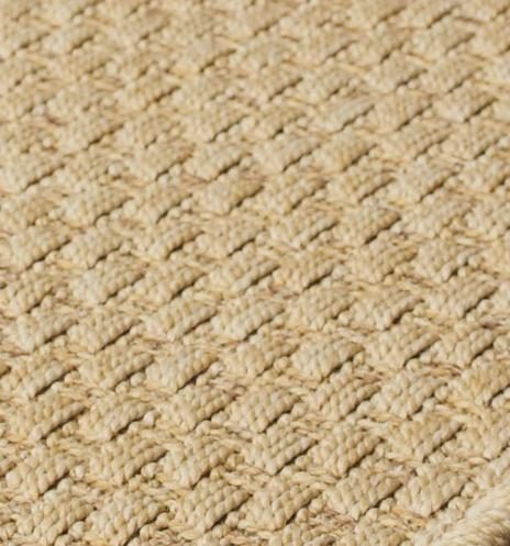 8′ X 8′ Beige Indoor Outdoor Round Rug
