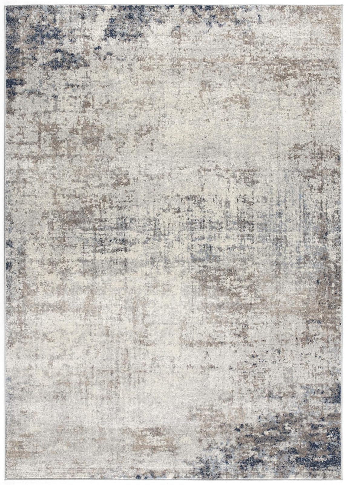 2′ X 5′ Navy Blue Distressed Striations Area Rug