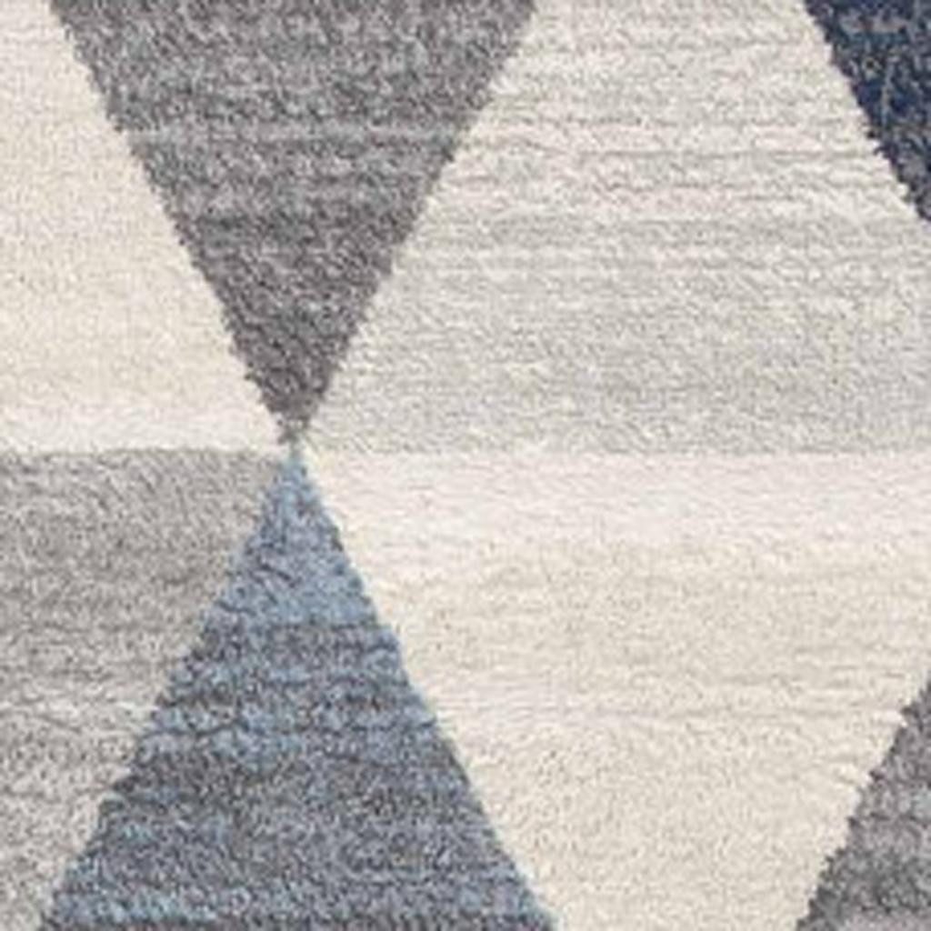 2′ X 10′ Navy Blue Geometric Diamond Runner
