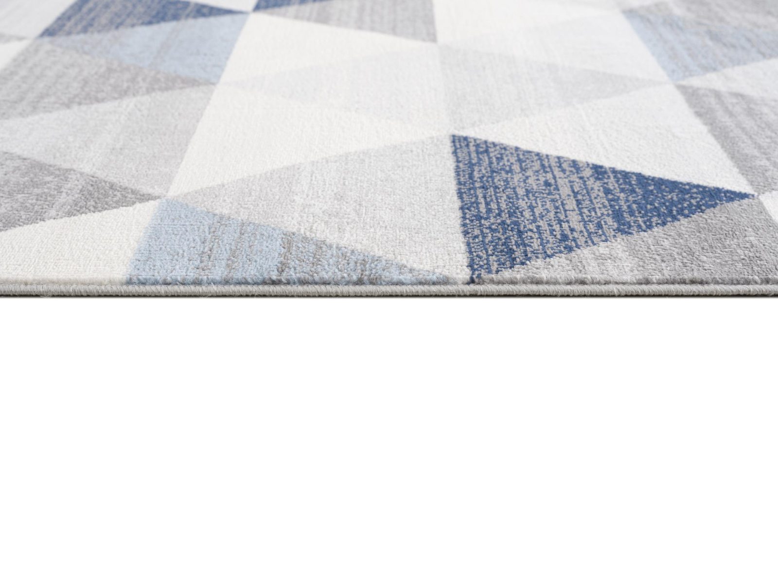 2′ X 20′ Navy Blue Geometric Diamond Runner Rug