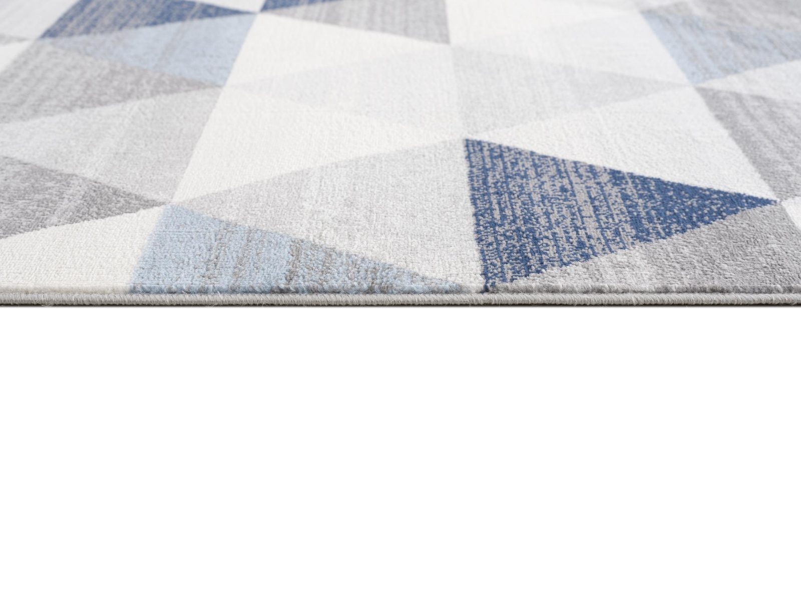 5′ X 8′ Navy Blue Geometric Diamond Area Rug