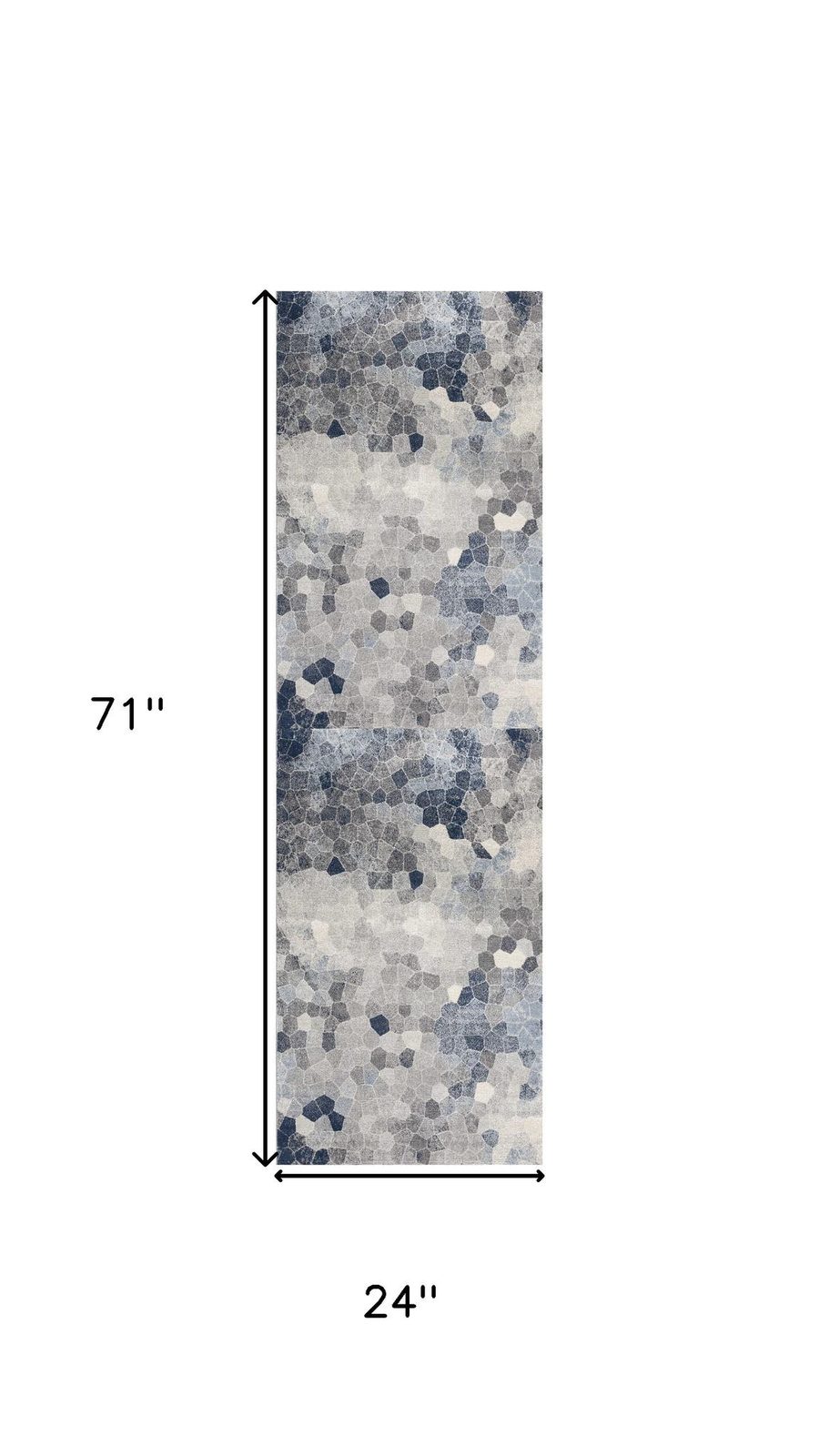 2′ X 6′ Navy Geometric Runner