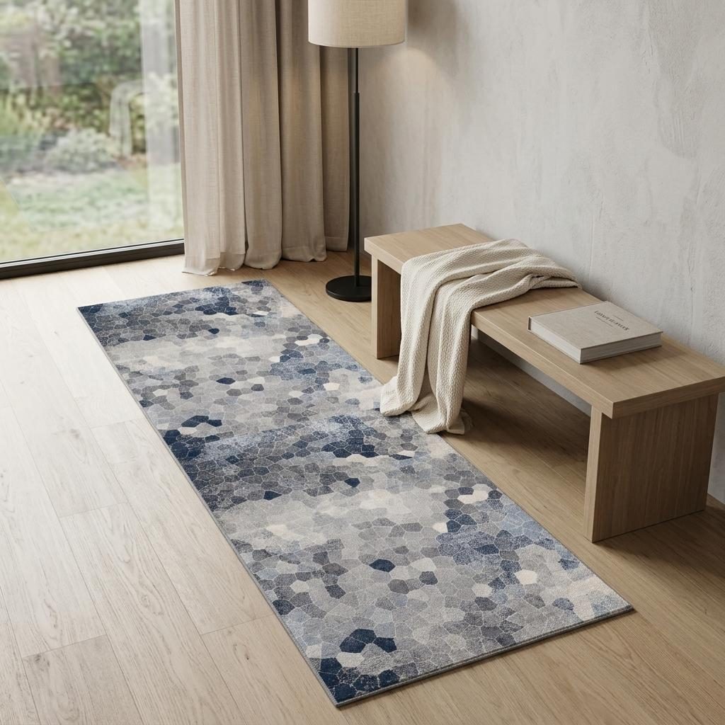 2′ X 6′ Navy Geometric Runner