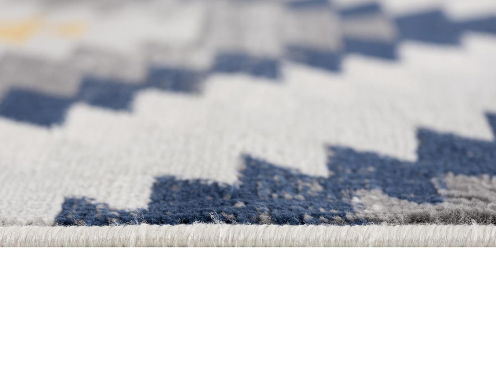 2′ X 4′ Blue Ikat Kilim Area Rug
