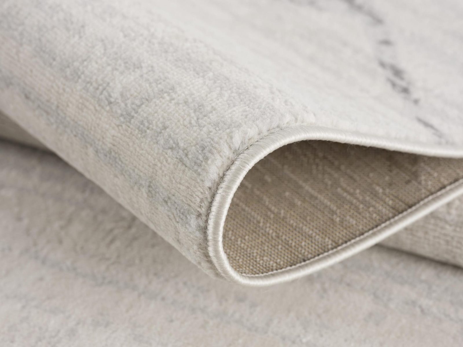 Gray and Ivory Modern Geometric Polypropylene Area Rug