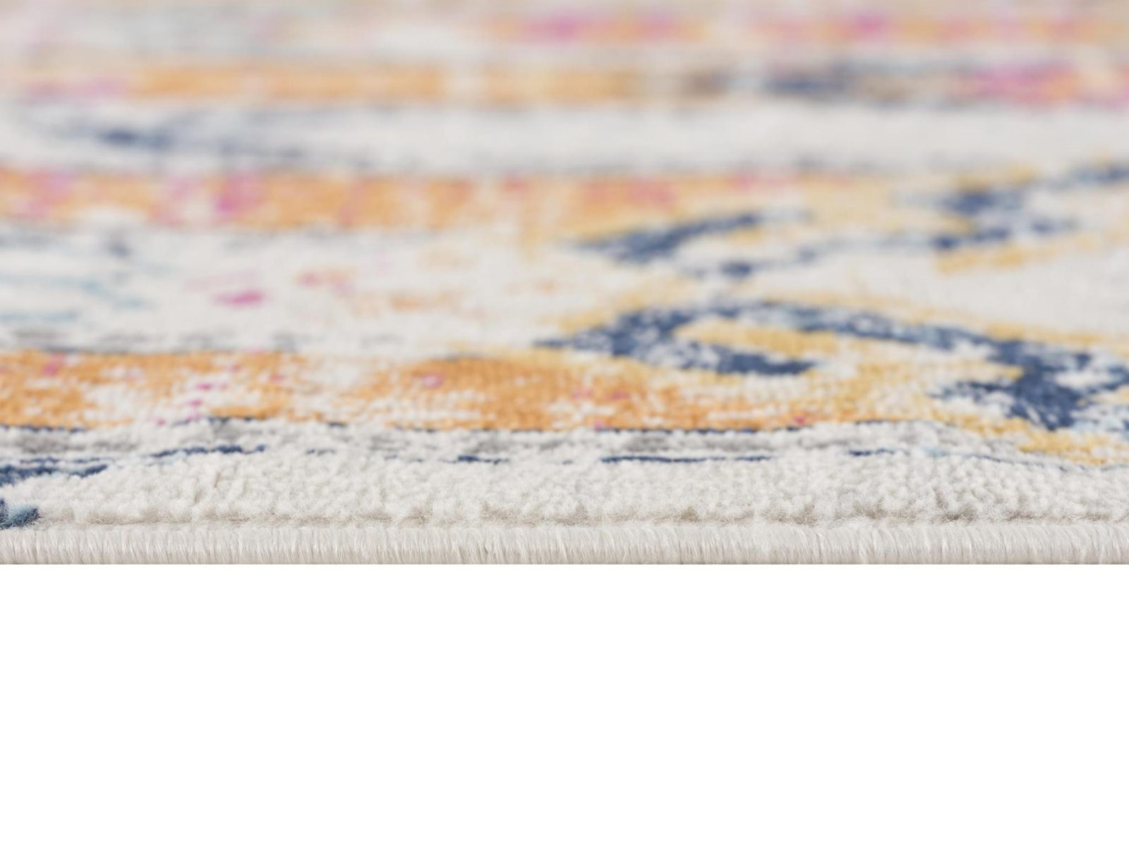 6′ X 9′ Gold and Ivory Southwestern Area Rug