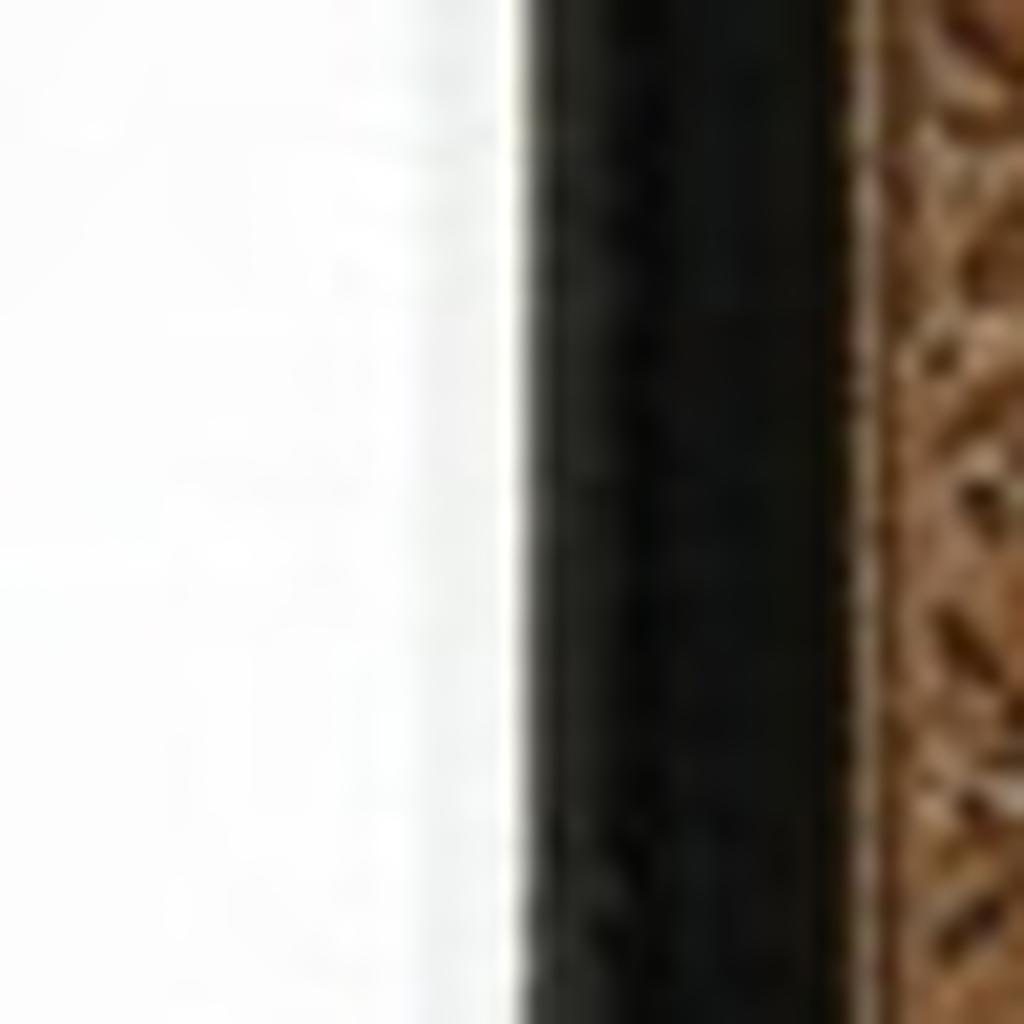 8′ Black and Ivory Oriental Runner Rug