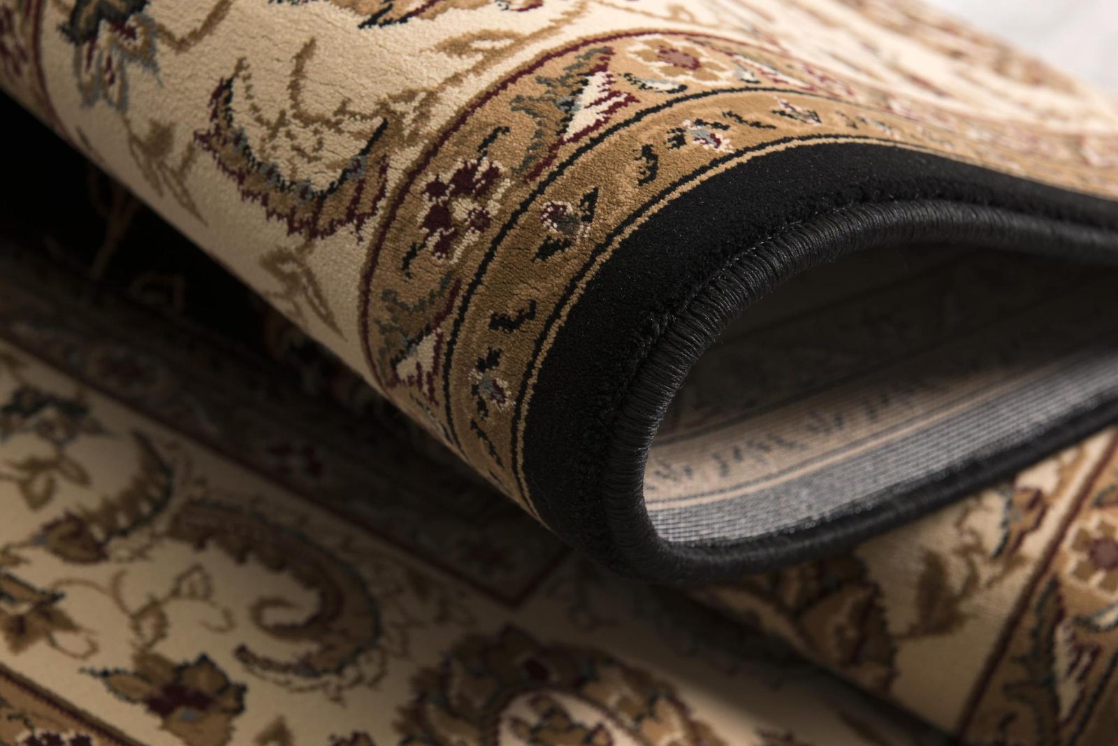 8′ X 11′ Black and Ivory Oriental Area Rug
