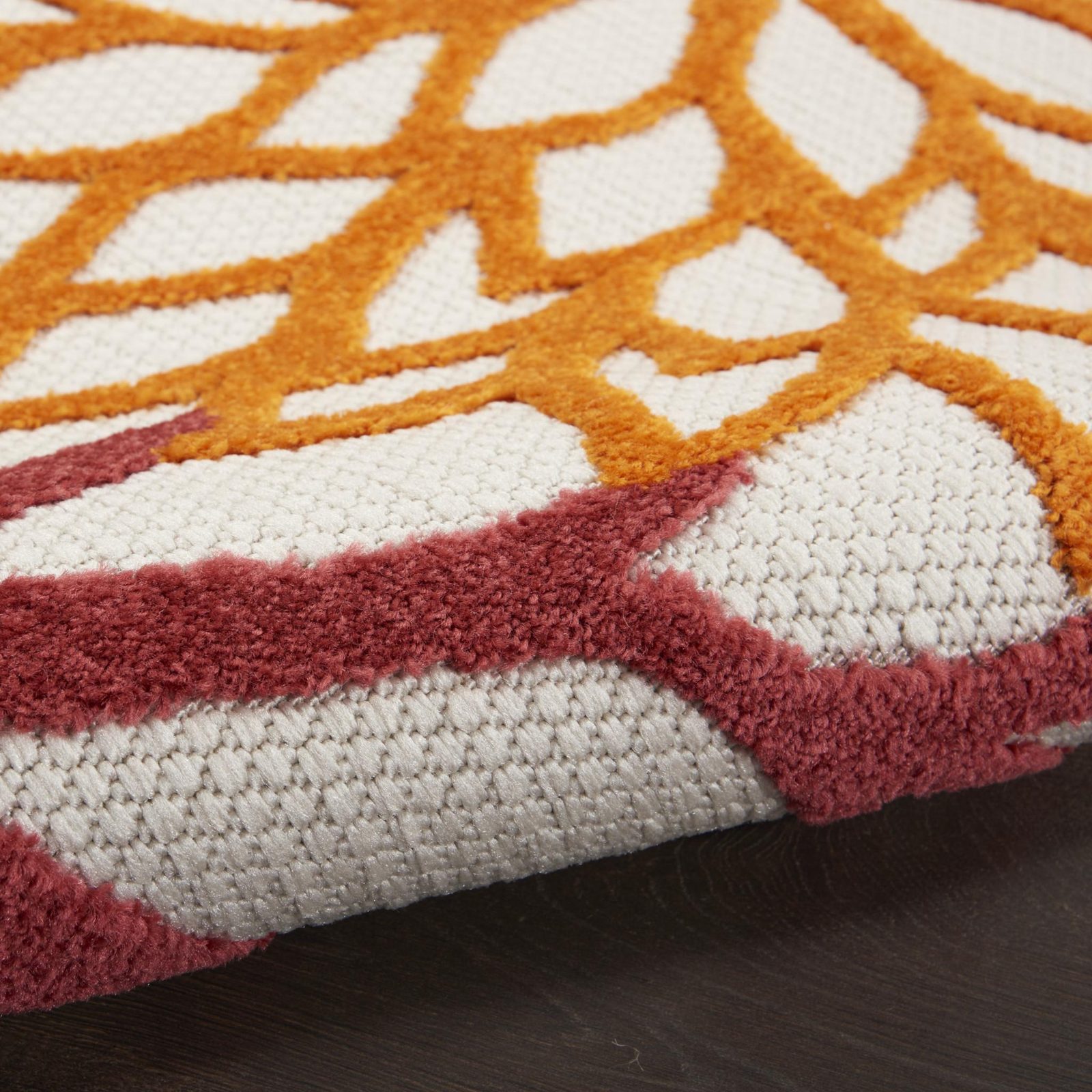 3′ X 4′ Red And Ivory Indoor Outdoor Area Rug