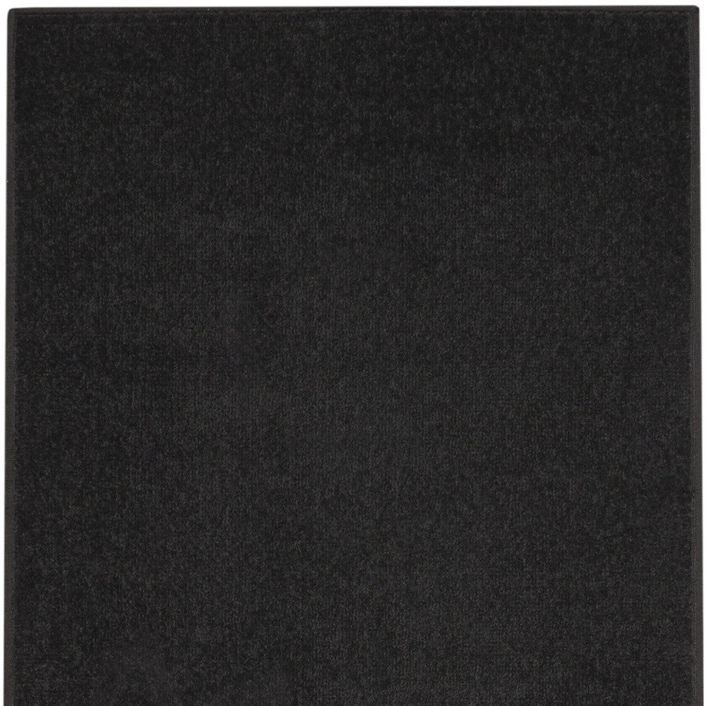 10′ Black Indoor Outdoor Runner Rug
