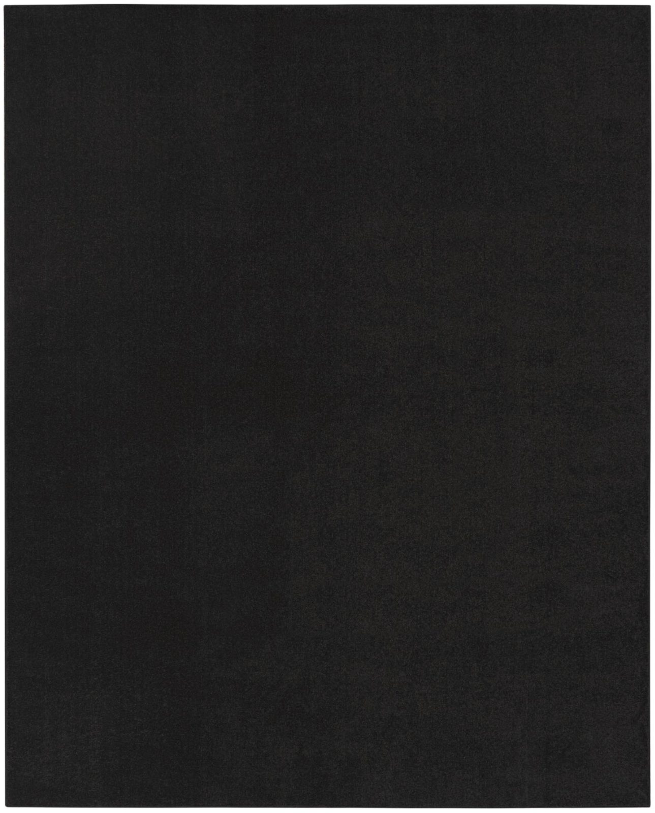 8′ X 10′ Black Stain Resistant Indoor Outdoor Area Rug