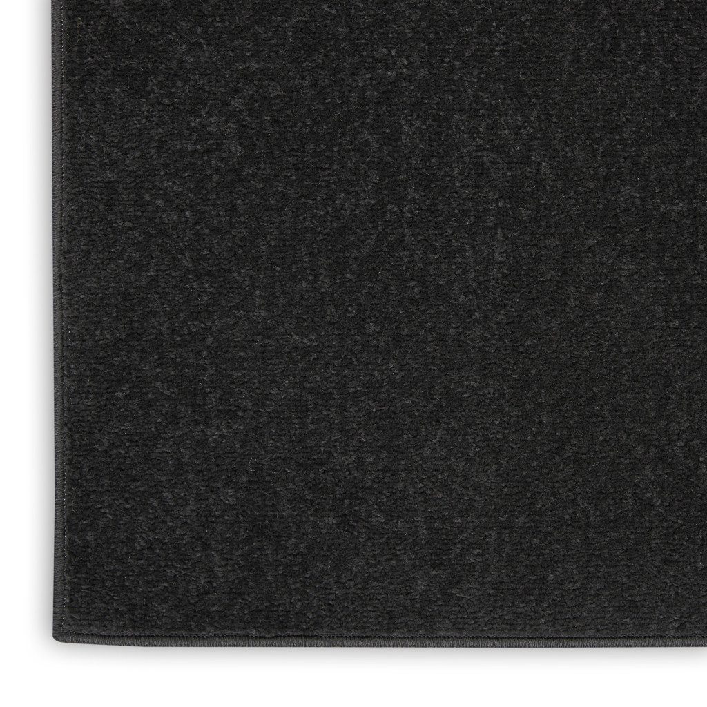 8′ X 10′ Black Stain Resistant Indoor Outdoor Area Rug