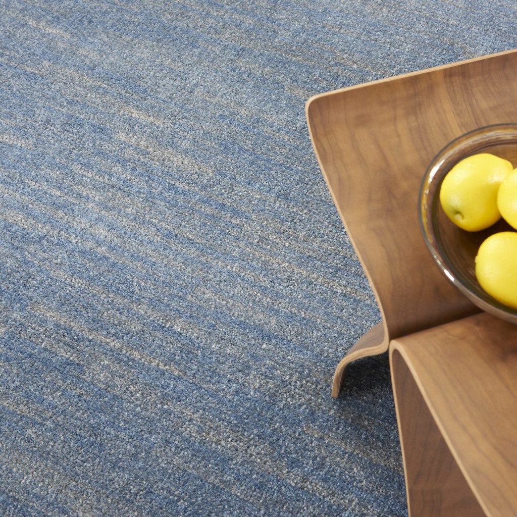 8′ X 8′ Blue And Gray Indoor Outdoor Round Rug