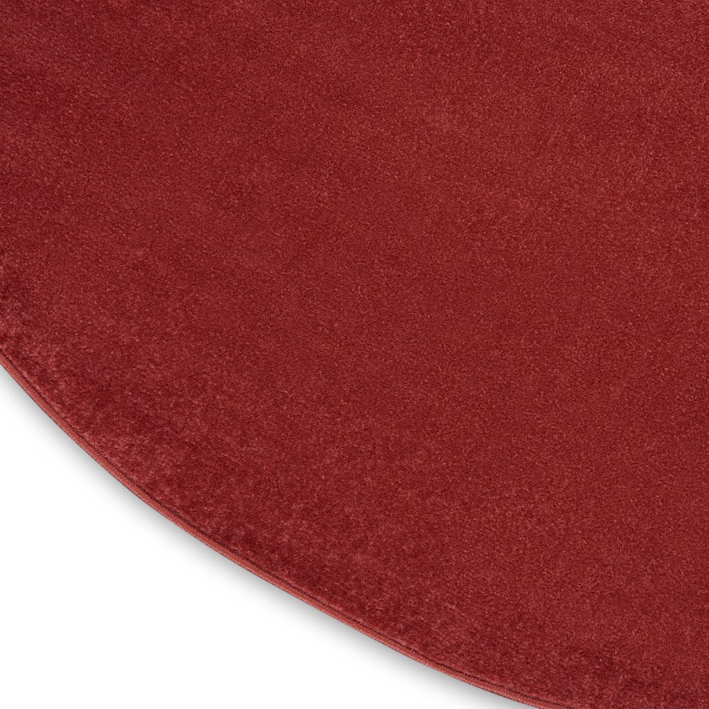8′ X 8′ Brick Red Indoor Outdoor Round Rug