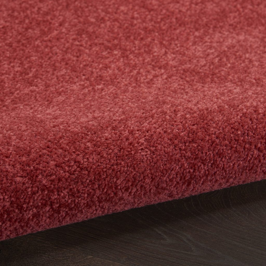 8′ X 8′ Brick Red Indoor Outdoor Round Rug