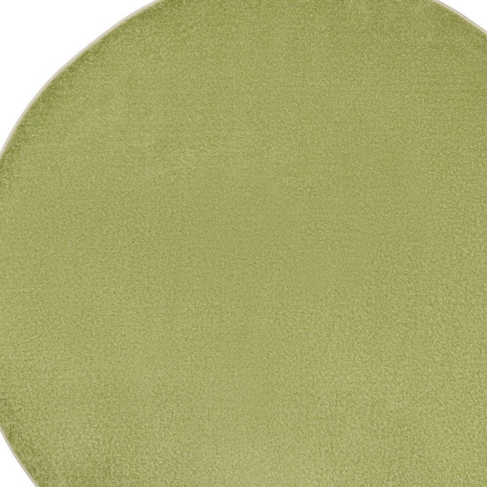 8′ X 8′ Green Round Indoor Outdoor Area Rug