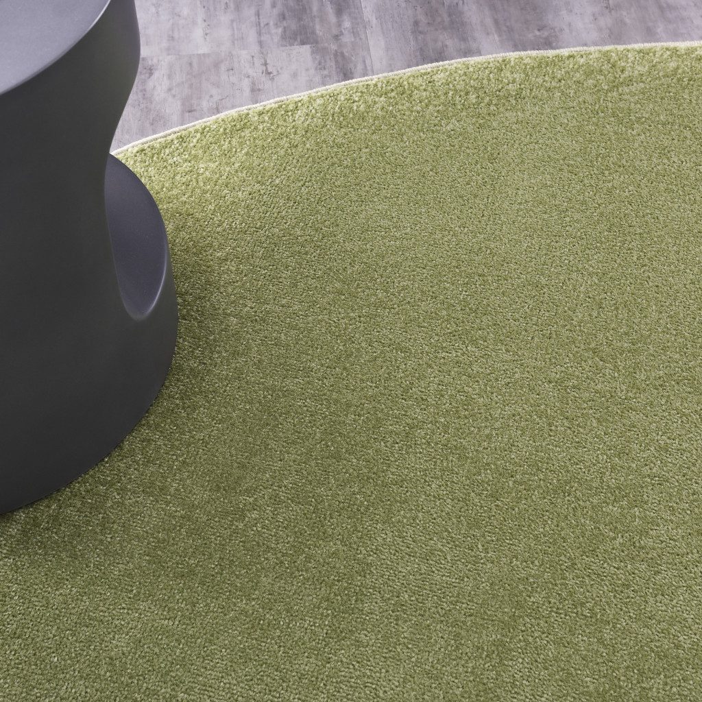 8′ X 8′ Green Round Indoor Outdoor Area Rug