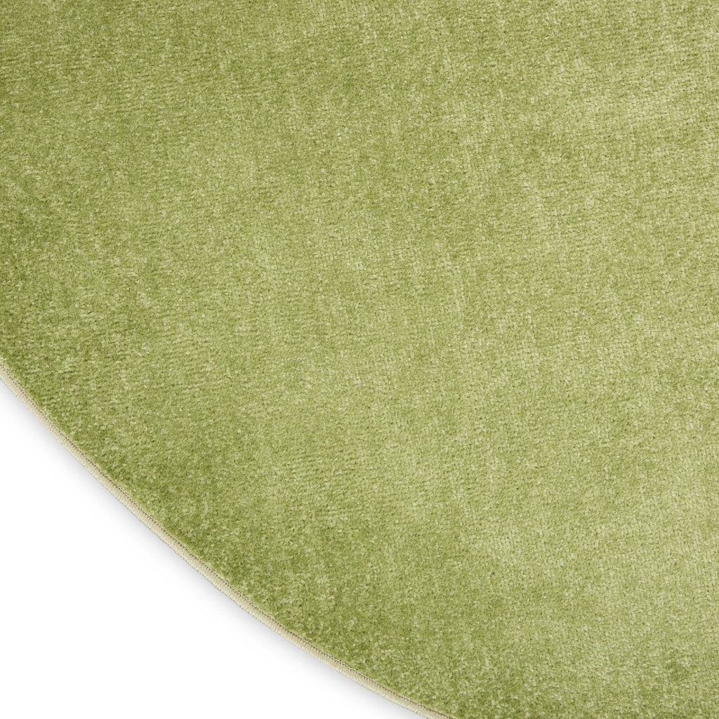 8′ X 8′ Green Round Indoor Outdoor Area Rug