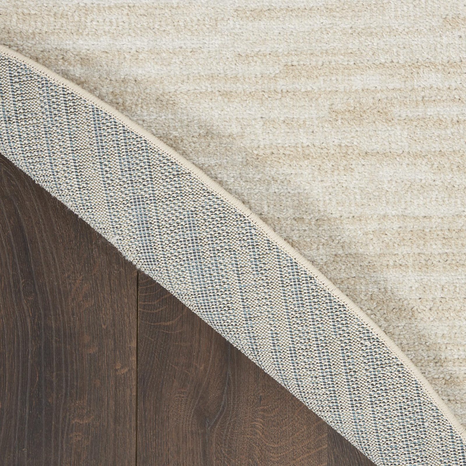 8′ X 8′ Beige And Ivory Indoor Outdoor Round Rug