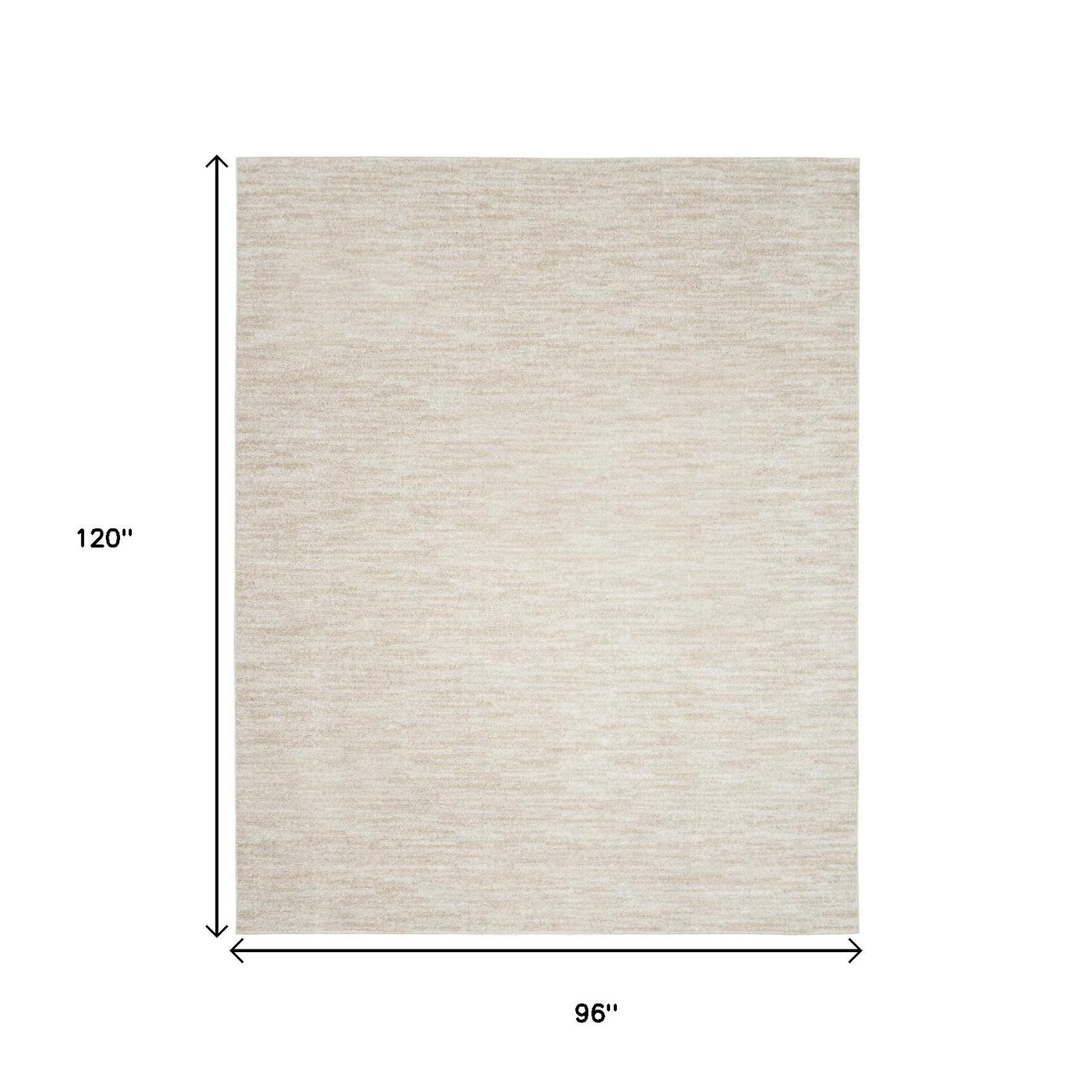 8′ X 10′ Beige And Ivory Indoor Outdoor Area Rug