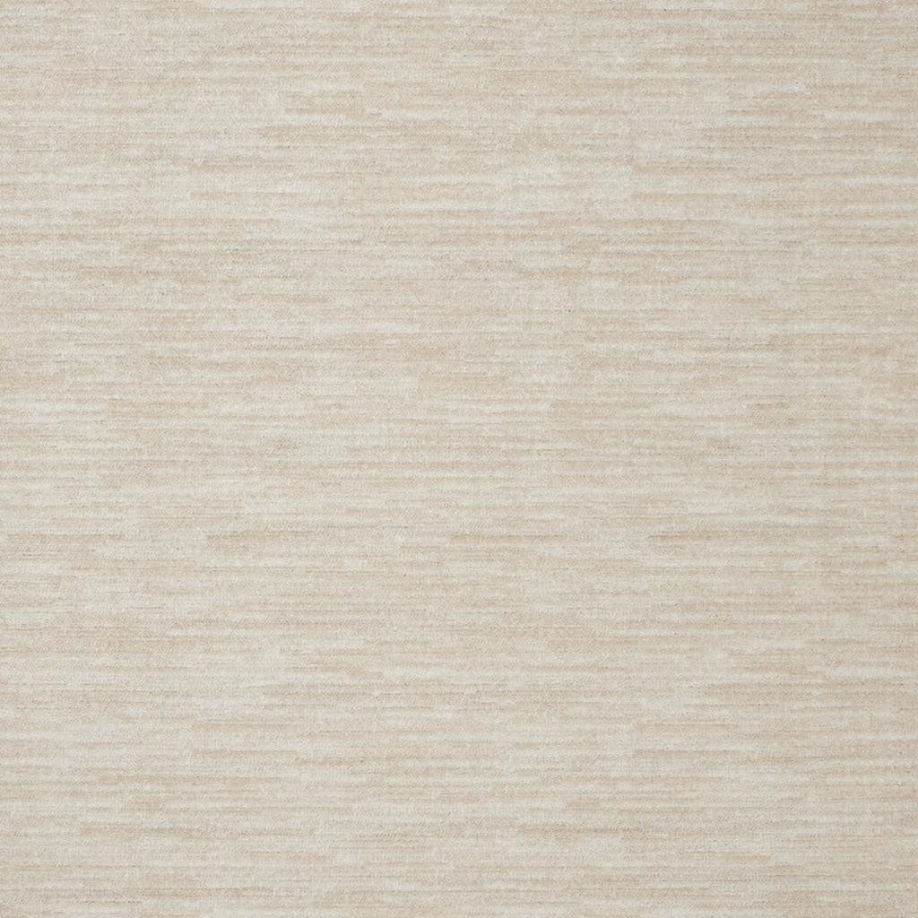 9′ Beige and Ivory Square Indoor Outdoor Area Rug