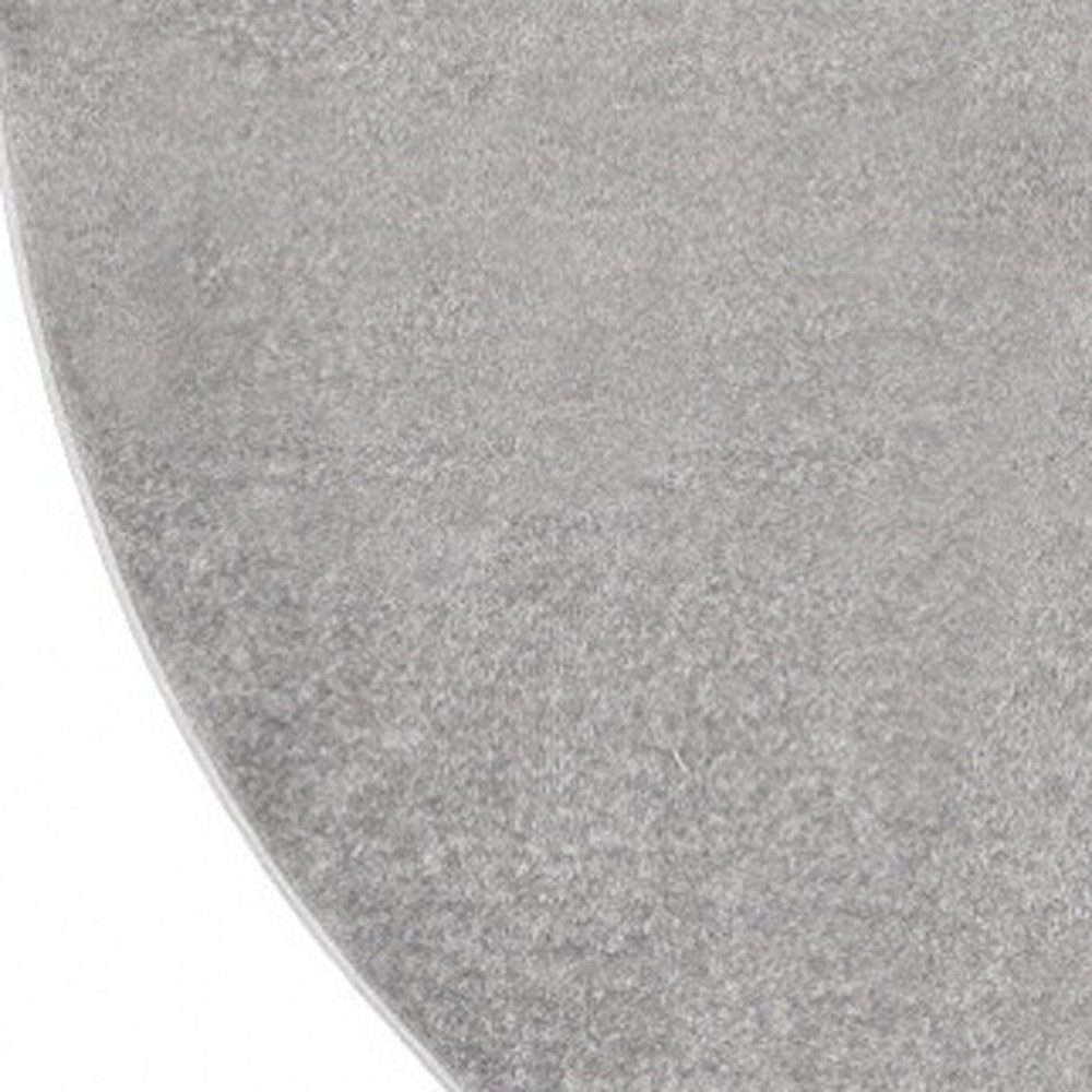 8′ X 8′ Gray Indoor Outdoor Round Rug