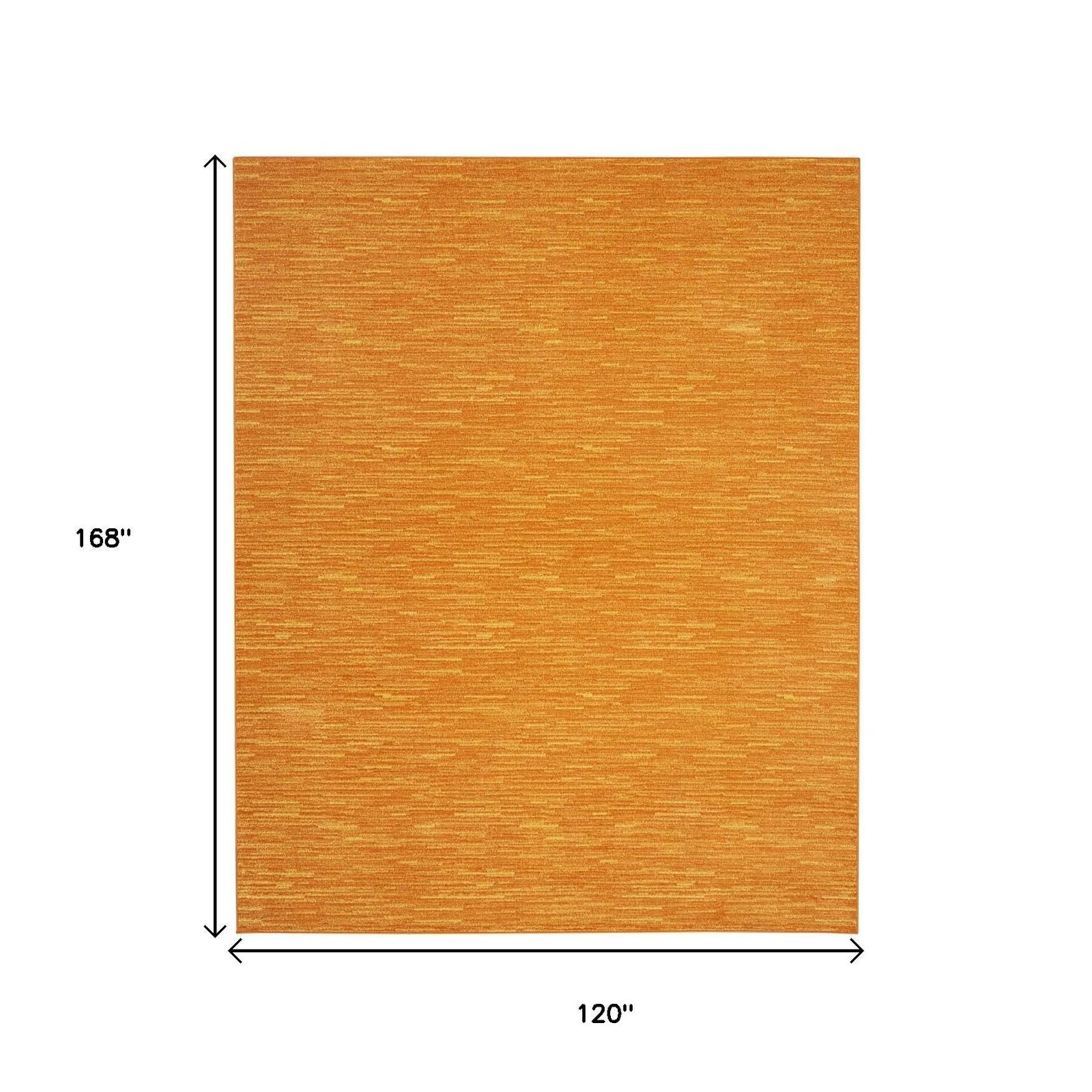 10′ X 14′ Orange Indoor Outdoor Area Rug