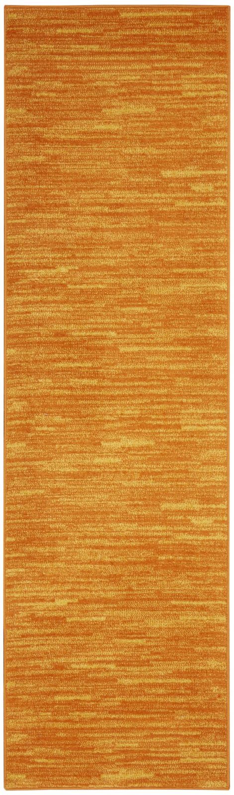 6′ Orange Indoor Outdoor Runner Rug
