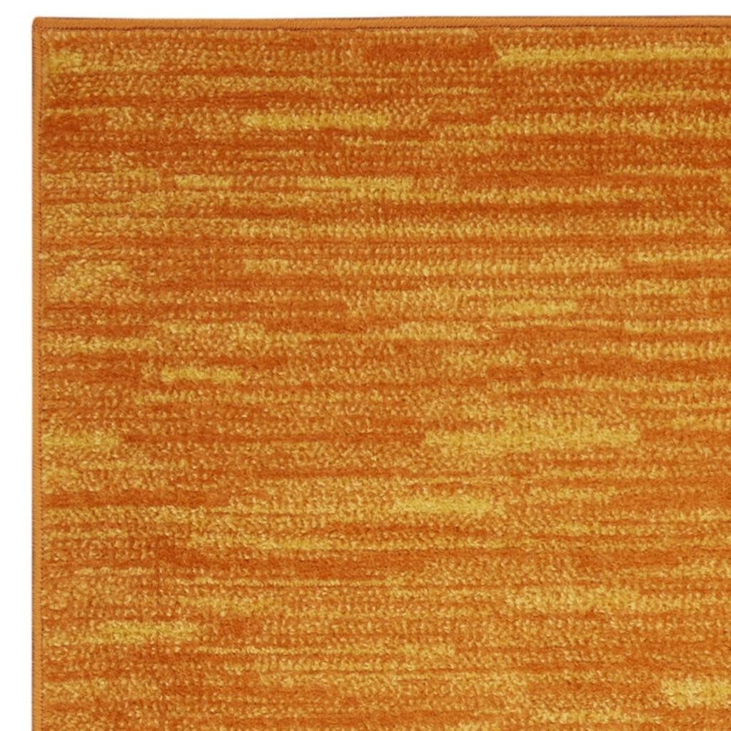 10′ Orange Indoor Outdoor Runner Rug