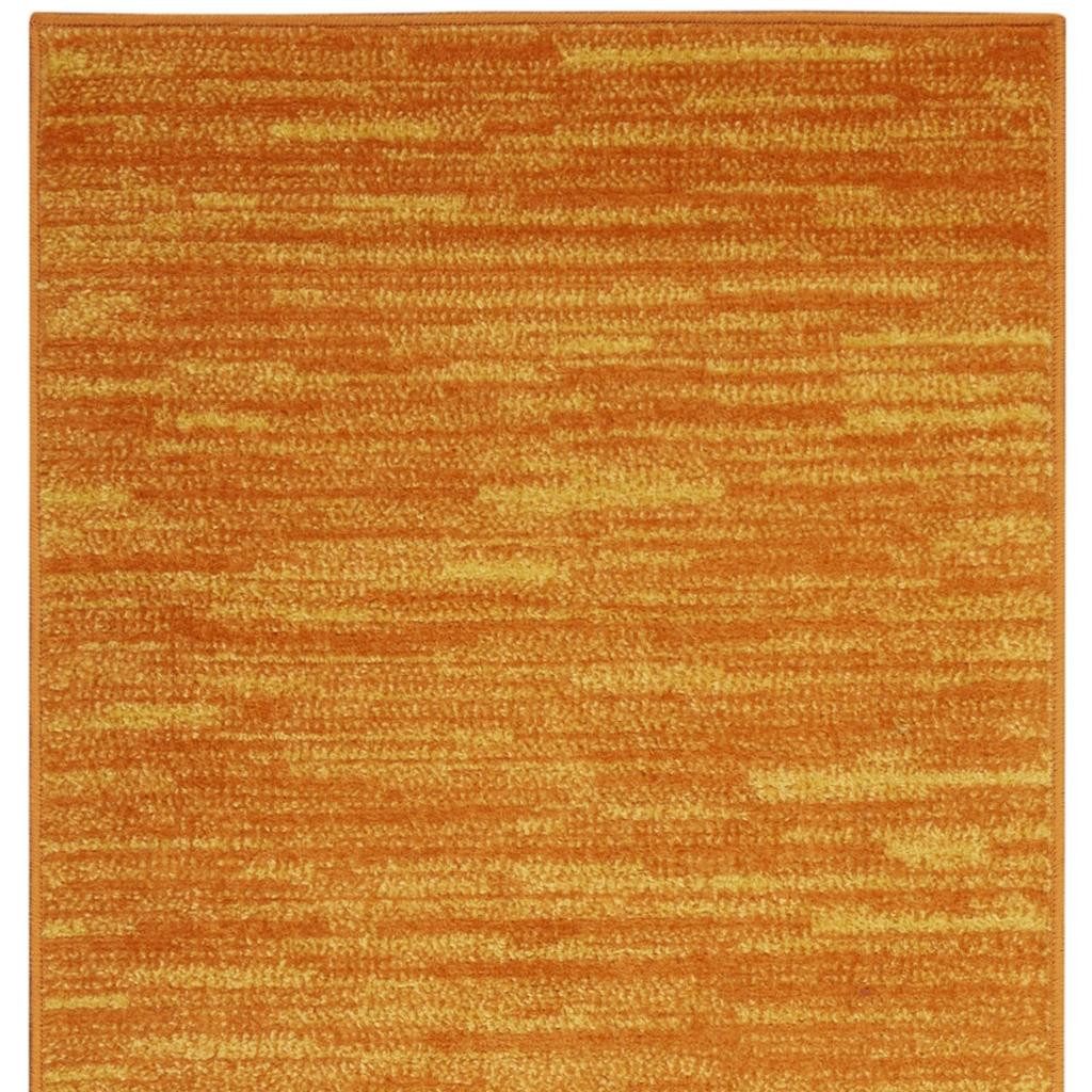 10′ Orange Indoor Outdoor Runner Rug