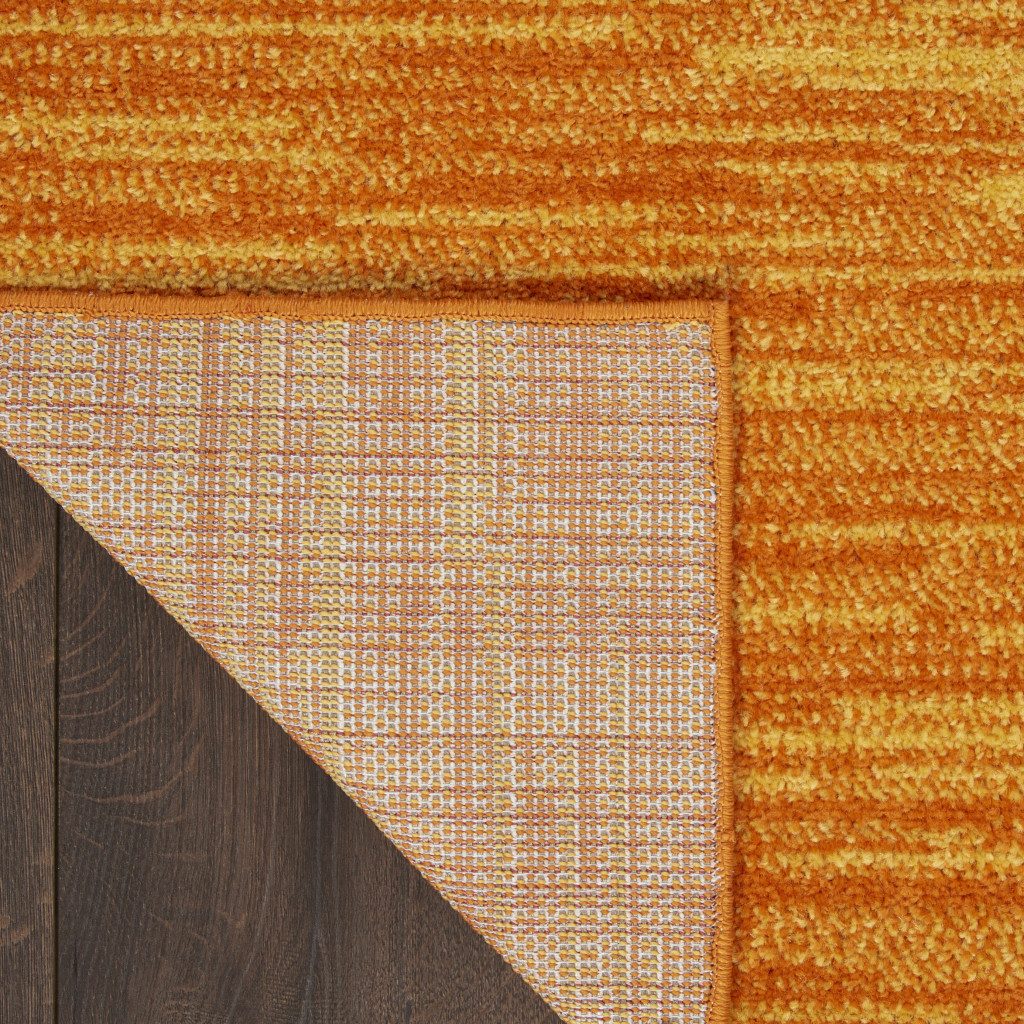 9′ Orange Square Indoor Outdoor Area Rug