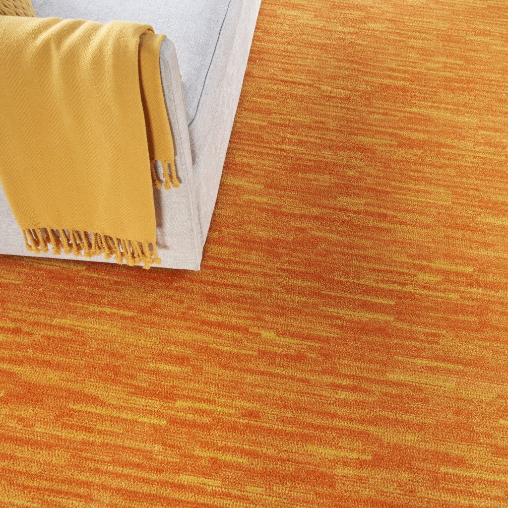 9′ X 12′ Orange Indoor Outdoor Area Rug