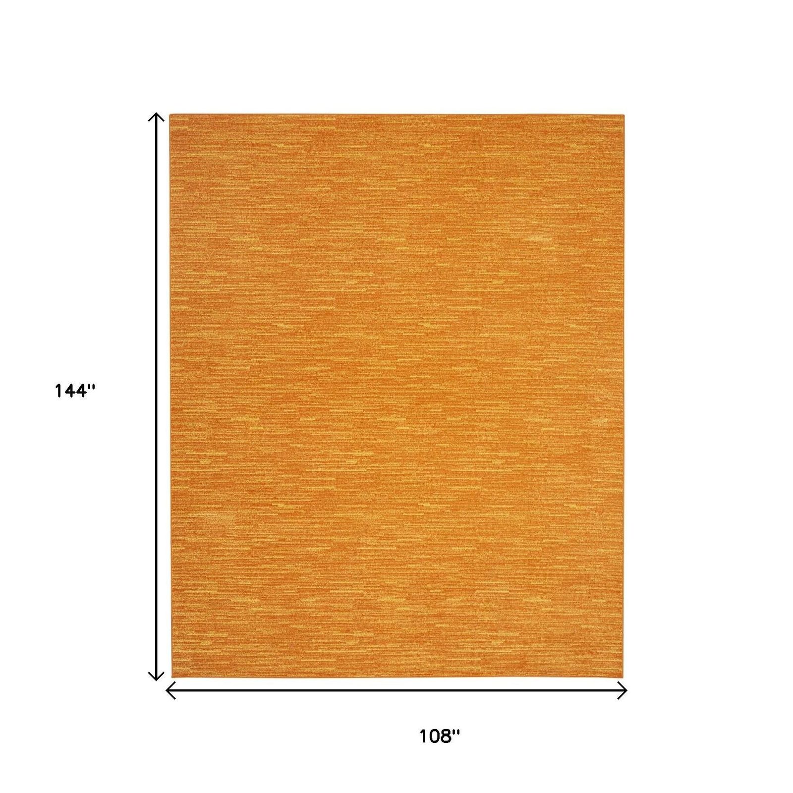 9′ X 12′ Orange Indoor Outdoor Area Rug
