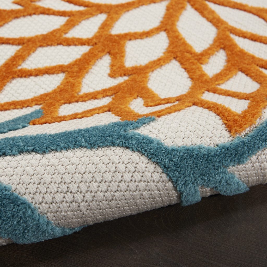3′ X 4′ Blue And Yellow Indoor Outdoor Area Rug