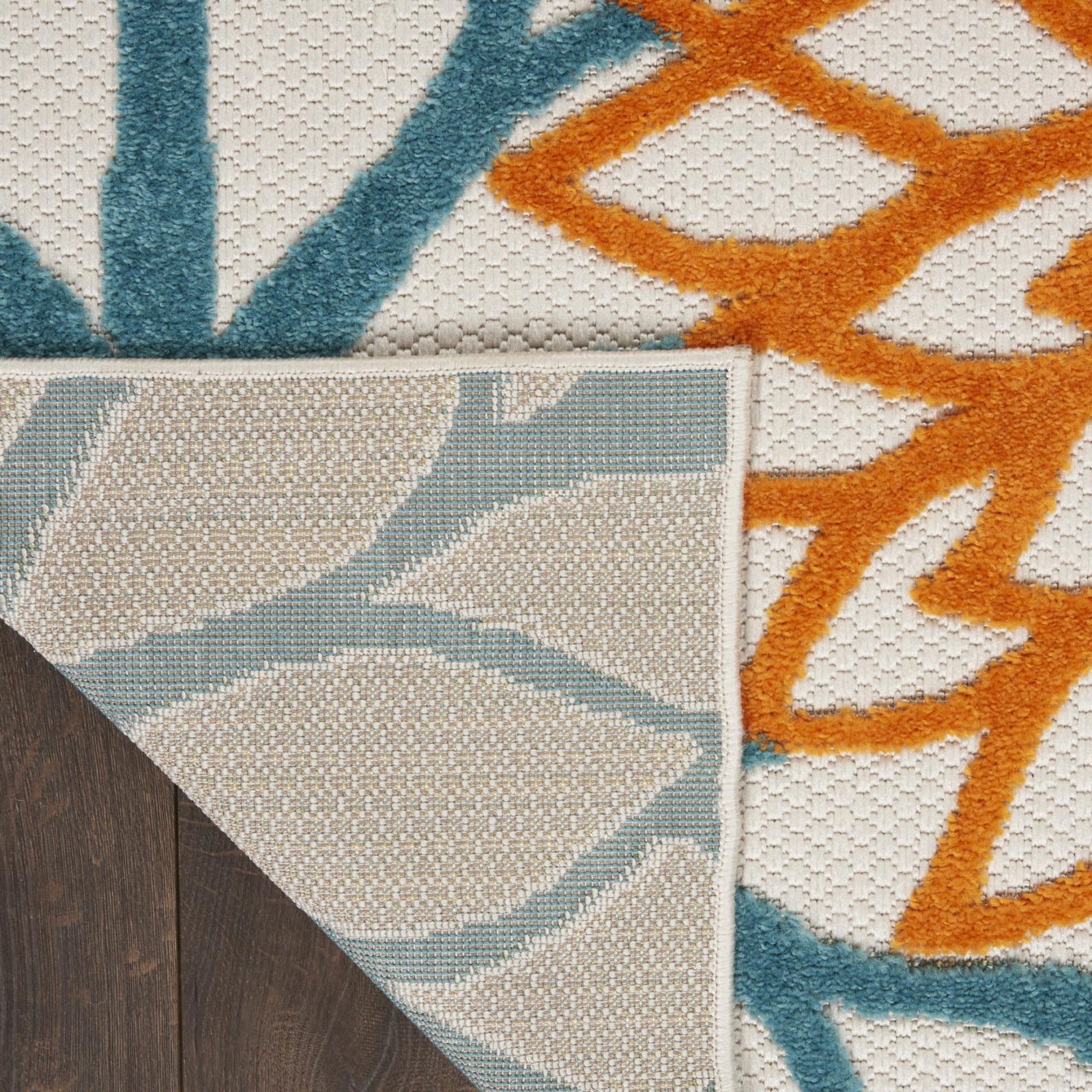 3′ X 4′ Blue And Yellow Indoor Outdoor Area Rug