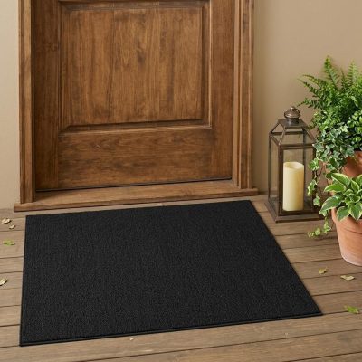 3′ X 5′ Black Stain Resistant Indoor Outdoor Area Rug