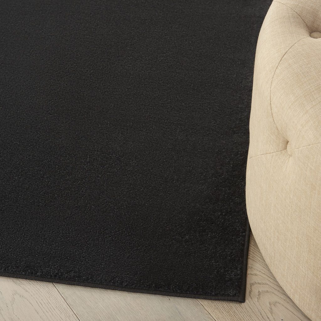 5′ X 5′ Black Square Indoor Outdoor Area Rug