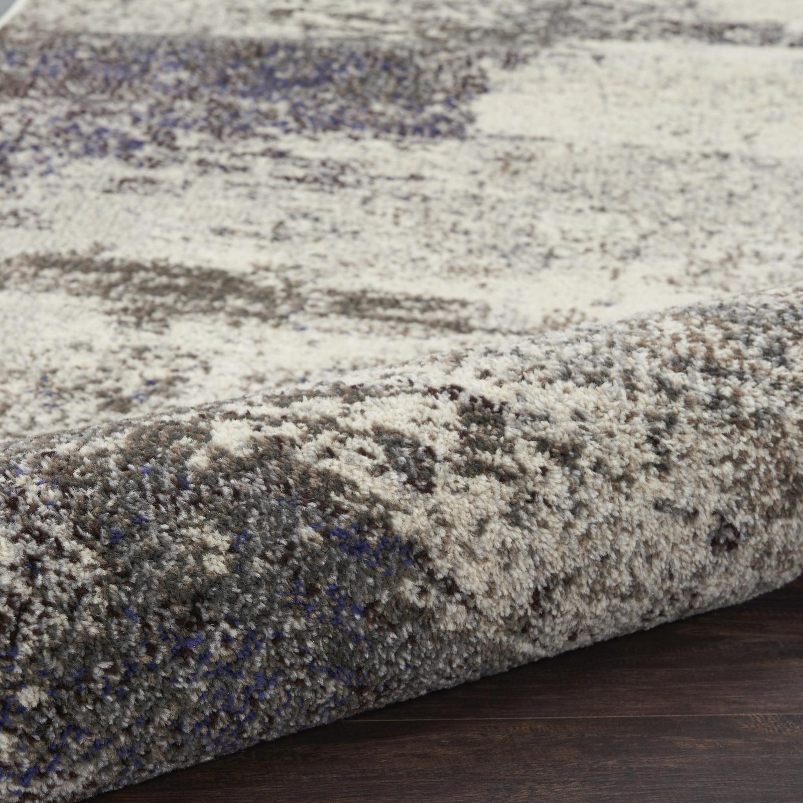 3′ X 5′ Ivory And Grey Abstract Area Rug