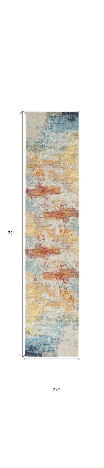 2′ X 6′ Sealife Abstract Runner Rug