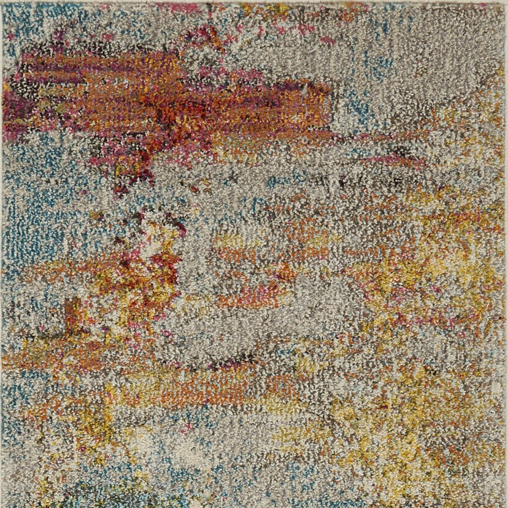 2′ X 4′ Sealife Abstract Non Skid Area Rug