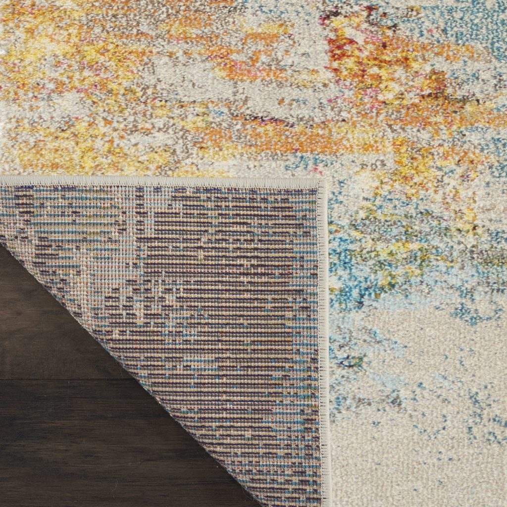 3′ X 5′ Sealife Abstract Non Skid Area Rug