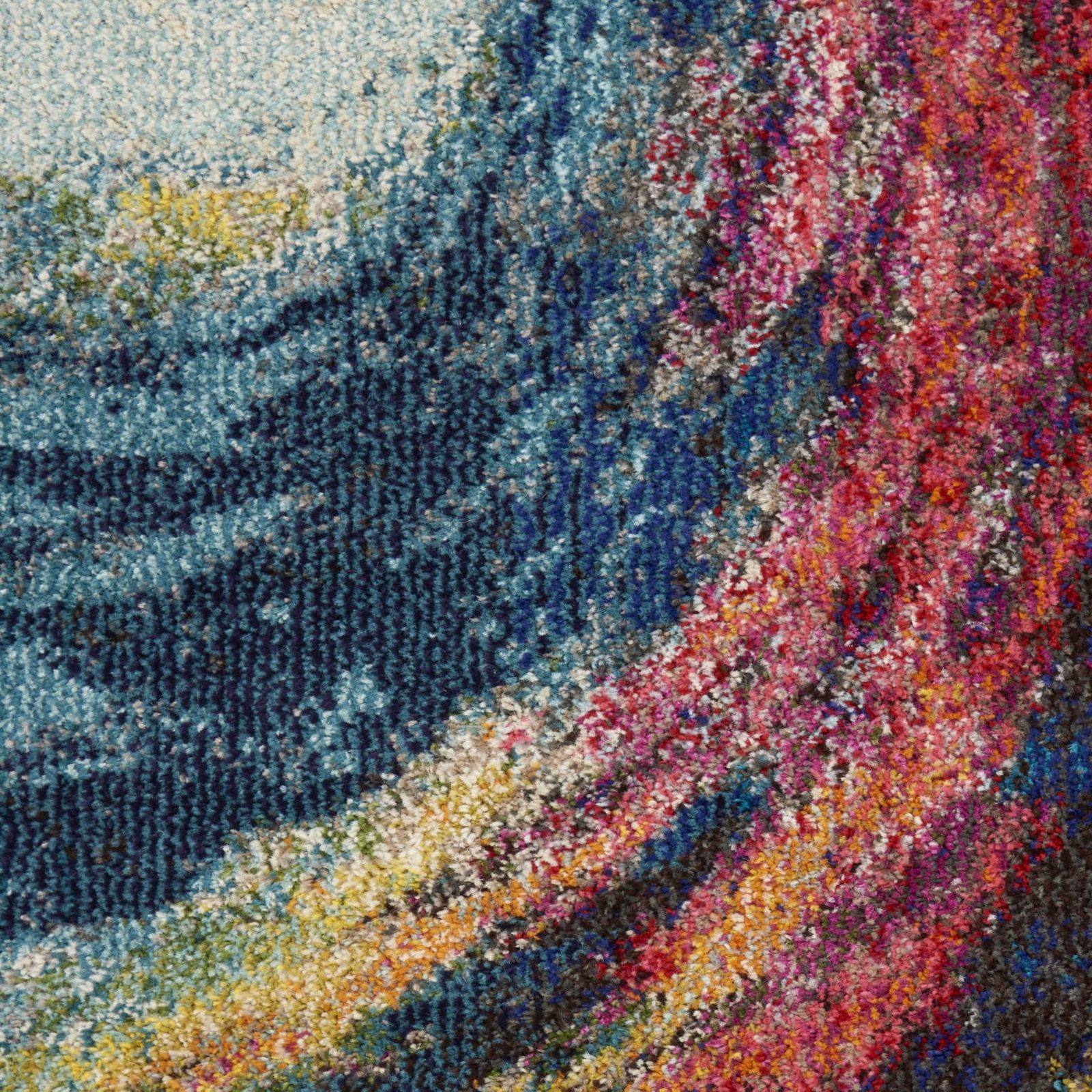 2′ X 4′ Wave Abstract Non Skid Area Rug