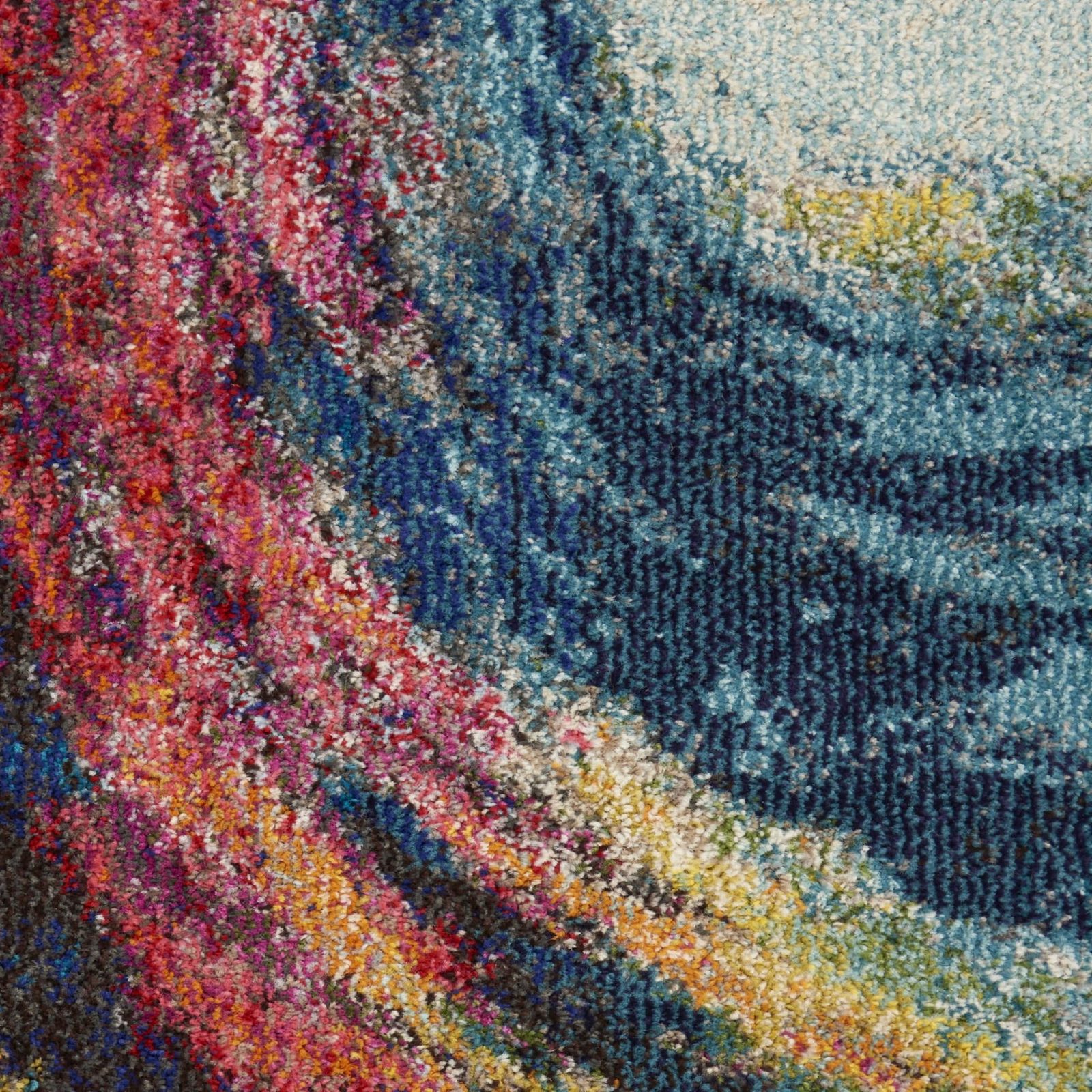 2′ X 4′ Wave Abstract Non Skid Area Rug
