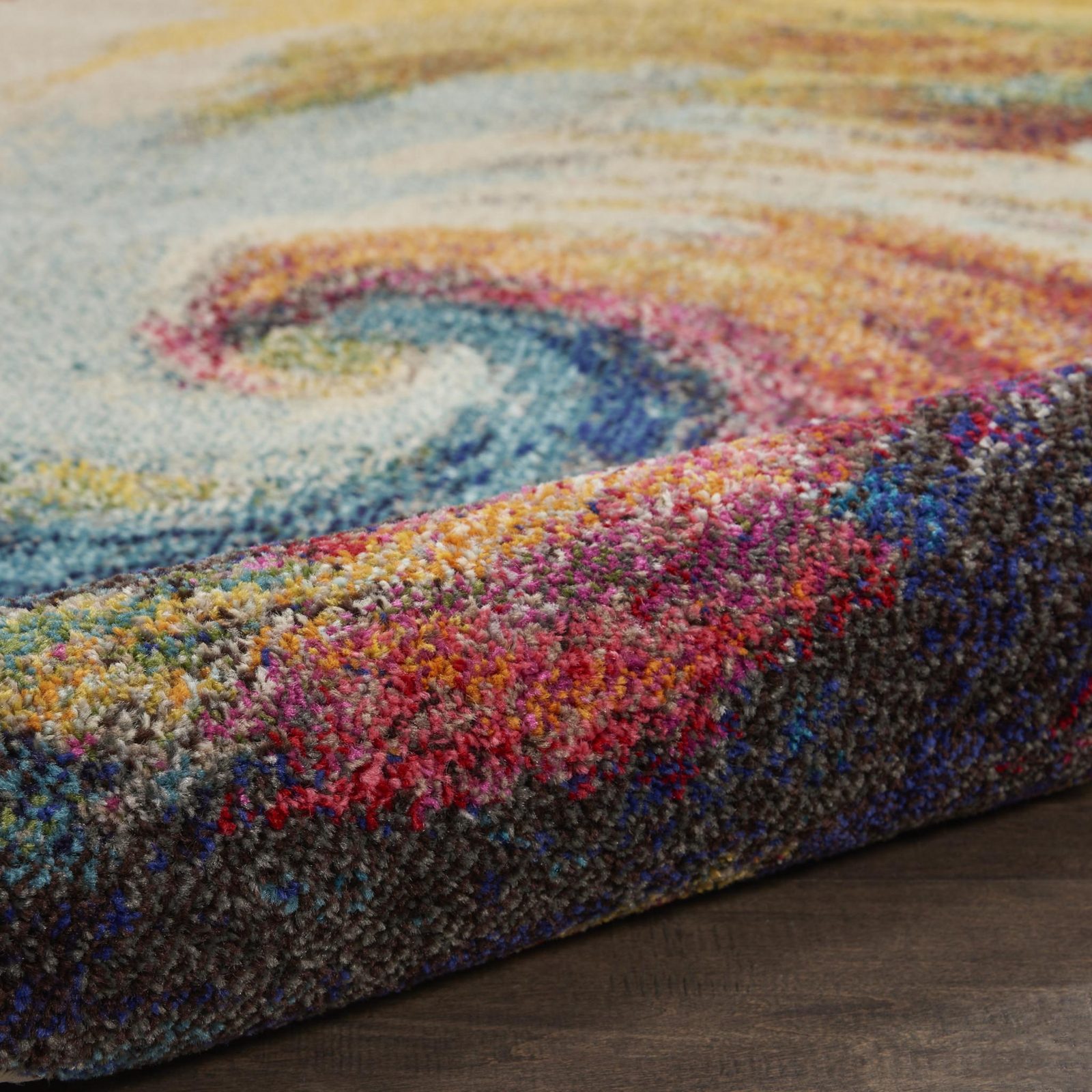 2′ X 4′ Wave Abstract Non Skid Area Rug