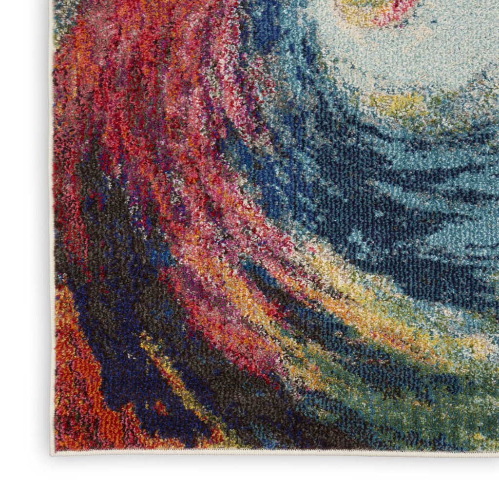 2′ X 4′ Wave Abstract Non Skid Area Rug