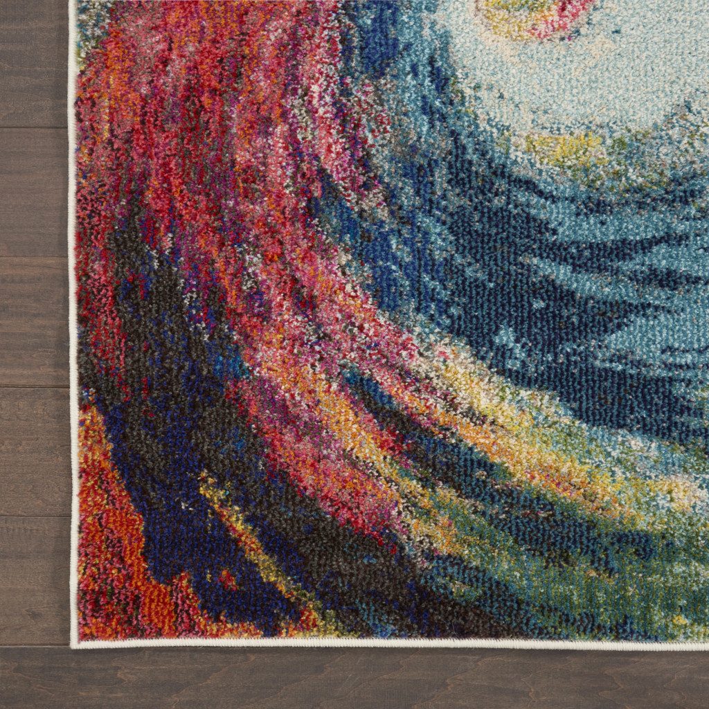 3′ X 5′ Wave Abstract Non Skid Area Rug